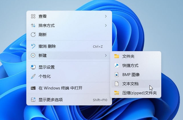 Win10和Win11右键快捷新建文本文档的方法